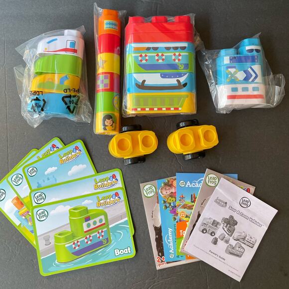 Leap Frog Leap Builders Soar & Zoom Vehicles Set Complete No Box - Picture 1 of 5